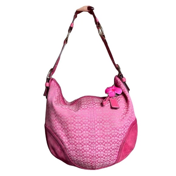 Coach Handbags - Coach Pink Hobo Bag